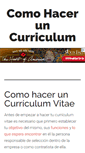 Mobile Screenshot of comohaceruncurriculum.info